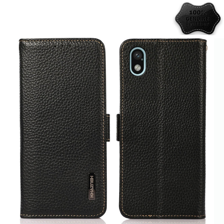 Custodia portafoglio in pelle con RFID per Xiaomi Redmi 10A