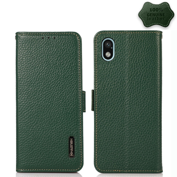 Custodia portafoglio in pelle con RFID per Xiaomi Redmi 10A