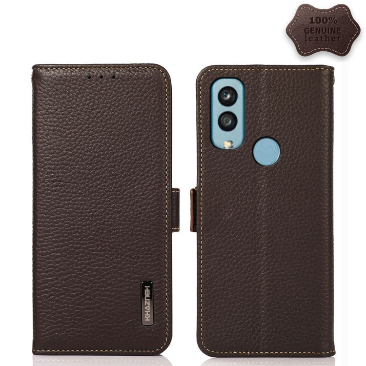 Custodia portafoglio in pelle con RFID per Xiaomi Redmi 10A