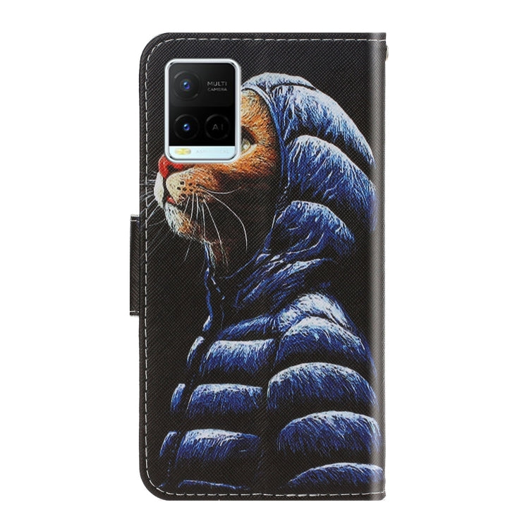 Custodia portafoglio in pelle per Vivo Y21
