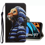 Custodia portafoglio in pelle per Xiaomi Redmi 9T