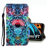 Custodia portafoglio in pelle per Xiaomi Redmi 9T