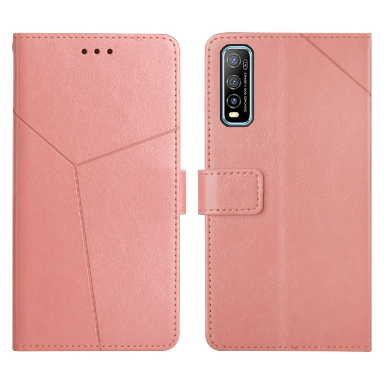 Custodia per telefono in pelle flip orizzontale con cuciture a Y, For vivo Y51 2020, For vivo Y70s, For vivo Y72 5G