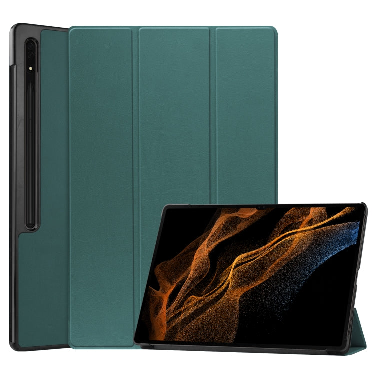 Custodia in pelle con supporto per Samsung Galaxy Tab S8 Ultra
