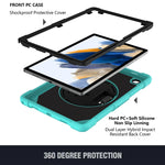 Custodia in silicone con presa rotante per Samsung Galaxy Tab A8