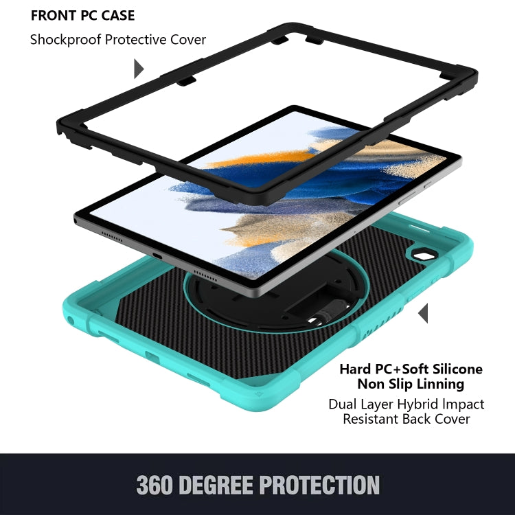 Custodia in silicone con presa rotante per Samsung Galaxy Tab A8