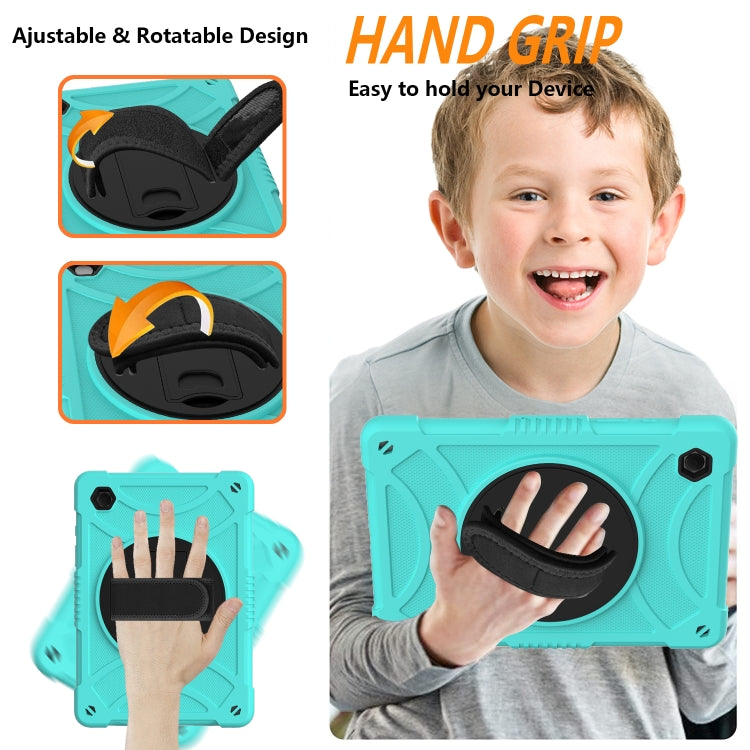 Custodia in silicone con presa rotante per Samsung Galaxy Tab A8