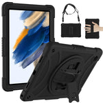 Custodia in silicone con presa rotante per Samsung Galaxy Tab A8