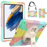 Custodia in silicone con presa rotante per Samsung Galaxy Tab A8