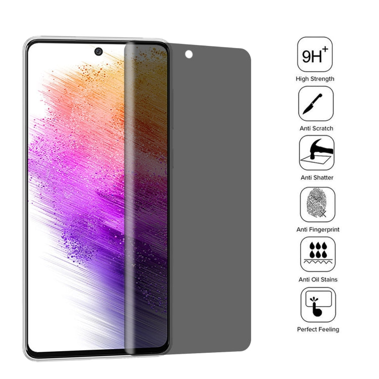 Pellicola vetro temperato anti-peeping per Samsung Galaxy A22 5G