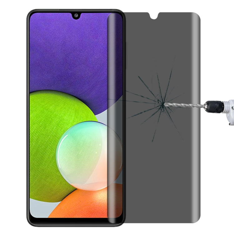 Pellicola vetro temperato anti-peeping per Samsung Galaxy A22 5G