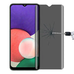 Pellicola vetro temperato anti-peeping per Samsung Galaxy A22 5G