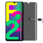 Pellicola vetro temperato anti-peeping per Samsung Galaxy A22 5G