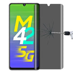 Pellicola vetro temperato anti-peeping per Samsung Galaxy A22 5G
