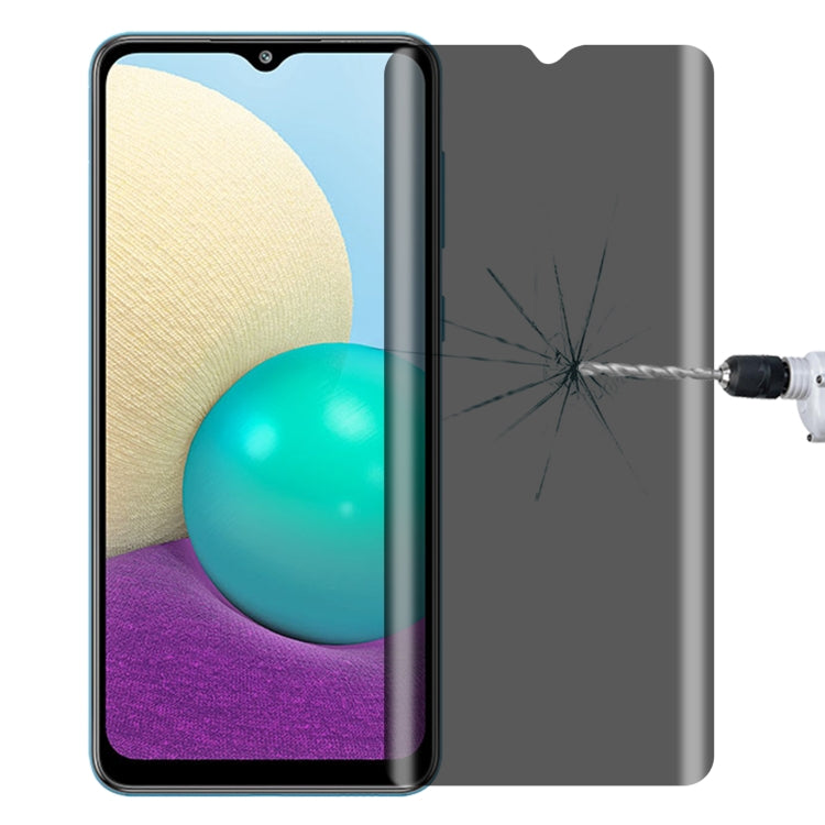 Pellicola vetro temperato anti-peeping per Samsung Galaxy A22 5G