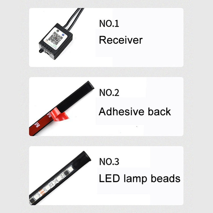 Luci LED per auto con controllo vocale 12V 30W