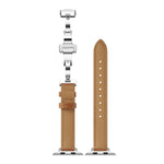 Cinturino in pelle con fibbia a farfalla per Apple Watch