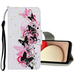 Custodia in pelle con motivo a disegno colorato, For Samsung Galaxy A02, For Samsung Galaxy A03s US Version