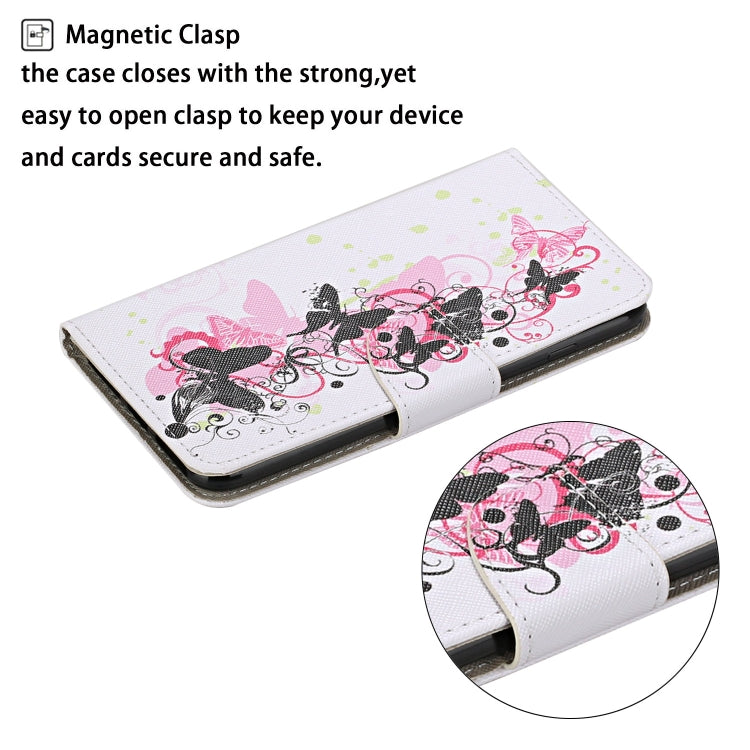 Custodia in pelle con motivo a disegno colorato, For Samsung Galaxy A02, For Samsung Galaxy A03s US Version