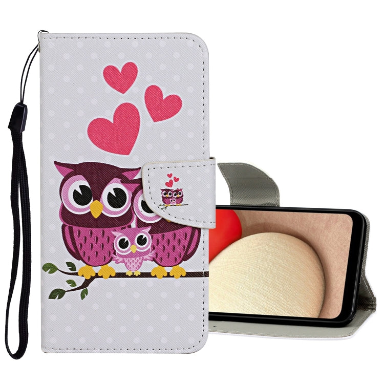 Custodia in pelle con motivo a disegno colorato, For Samsung Galaxy A02, For Samsung Galaxy A03s US Version