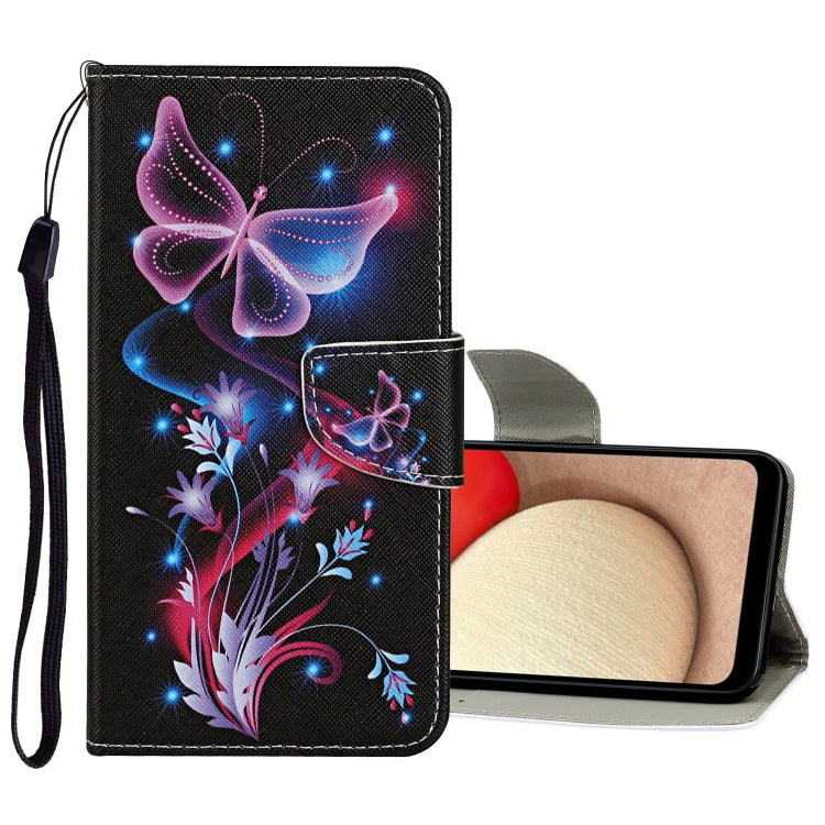 Custodia in pelle con motivo a disegno colorato, For Samsung Galaxy A02, For Samsung Galaxy A03s US Version