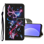 Custodia in pelle con motivo colorato per Xiaomi Redmi Note 11 China e Xiaomi