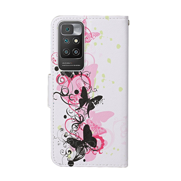 Custodia in pelle con motivo colorato per Xiaomi Redmi 10 2022 e K40
