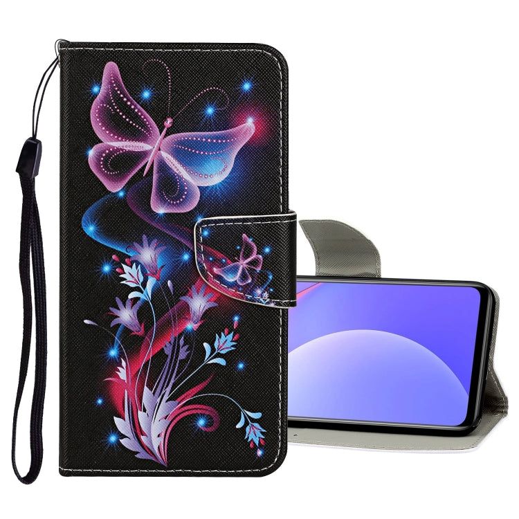 Custodia in pelle con motivo colorato per Xiaomi Redmi 10 2022 e K40