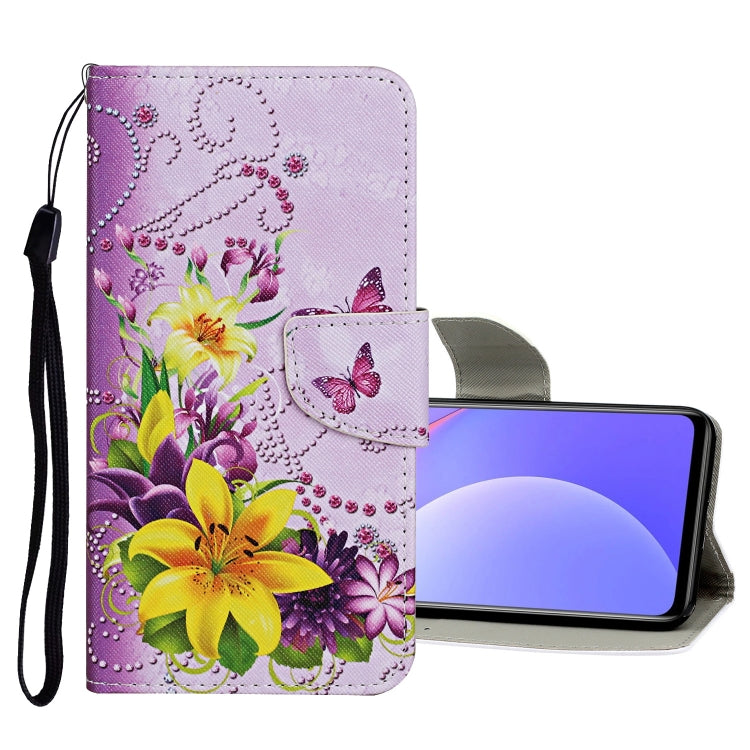 Custodia in pelle con motivo colorato per Xiaomi Redmi 10 2022 e K40