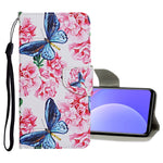Custodia in pelle con motivo colorato per Xiaomi Redmi 10 2022 e K40
