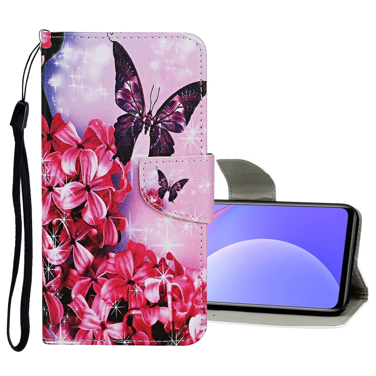 Custodia in pelle con motivo colorato per Xiaomi Redmi 10 2022 e K40