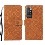 Custodia per cellulare in pelle con motivo goffrato stile etnico per Xiaomi