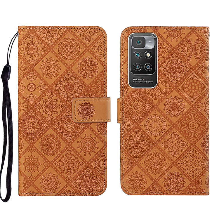 Custodia per cellulare in pelle con motivo goffrato stile etnico per Xiaomi