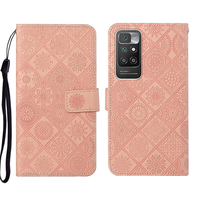Custodia per cellulare in pelle con motivo goffrato stile etnico per Xiaomi