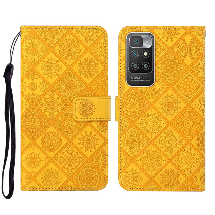 Custodia per cellulare in pelle con motivo goffrato stile etnico per Xiaomi