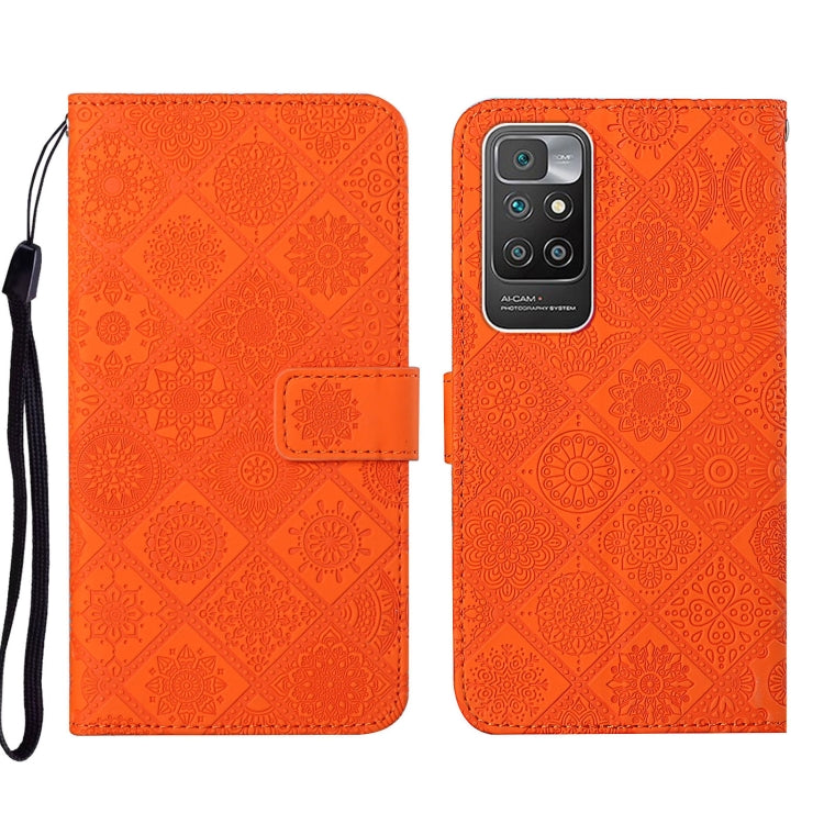 Custodia per cellulare in pelle con motivo goffrato stile etnico per Xiaomi