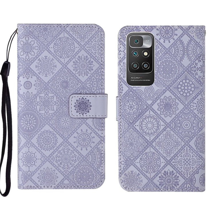 Custodia per cellulare in pelle con motivo goffrato stile etnico per Xiaomi