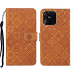 Custodia per cellulare in pelle con motivo goffrato stile etnico per Xiaomi