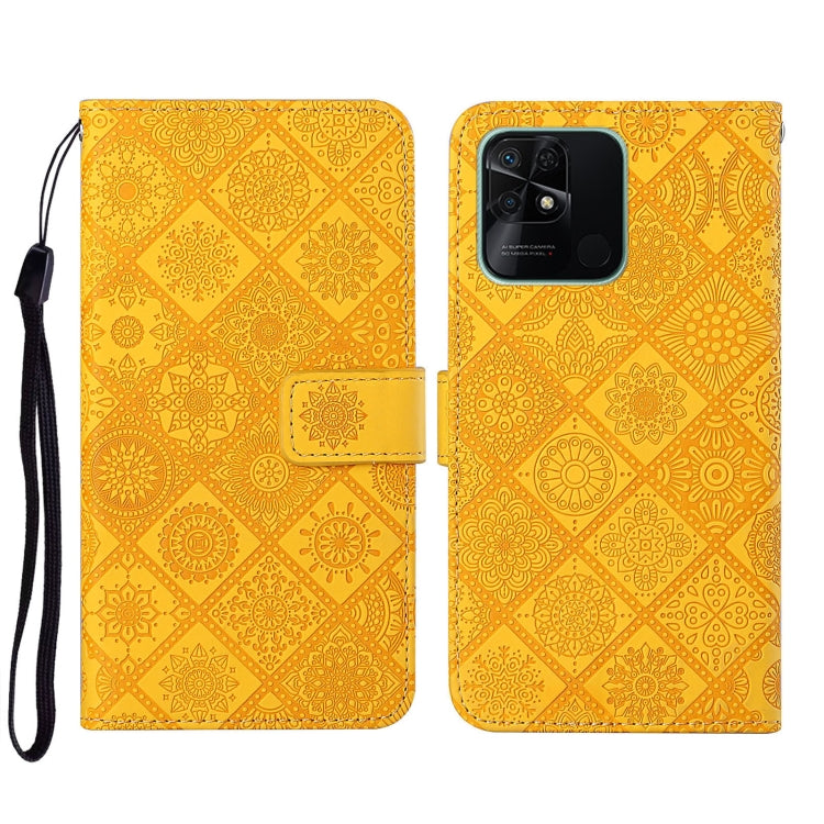 Custodia per cellulare in pelle con motivo goffrato stile etnico per Xiaomi