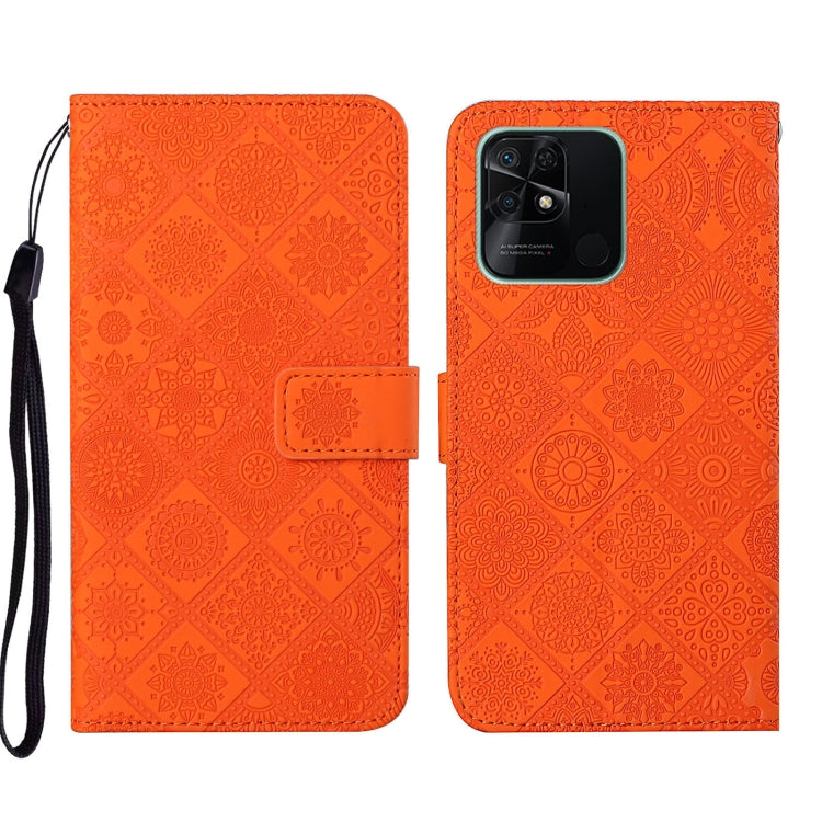 Custodia per cellulare in pelle con motivo goffrato stile etnico per Xiaomi