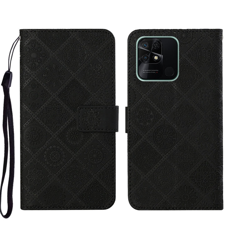 Custodia per cellulare in pelle con motivo goffrato stile etnico per Xiaomi