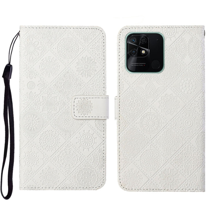 Custodia per cellulare in pelle con motivo goffrato stile etnico per Xiaomi