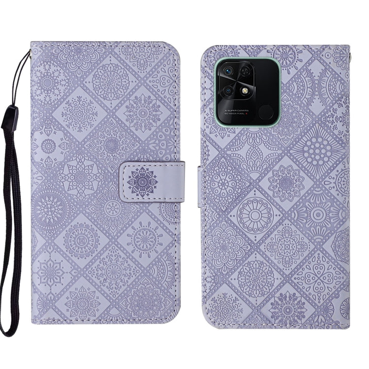Custodia per cellulare in pelle con motivo goffrato stile etnico per Xiaomi