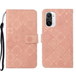 Custodia per cellulare in pelle con motivo goffrato stile etnico per Xiaomi