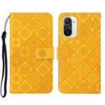 Custodia per cellulare in pelle con motivo goffrato stile etnico per Xiaomi