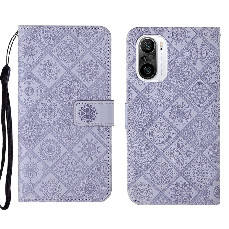 Custodia per cellulare in pelle con motivo goffrato stile etnico per Xiaomi