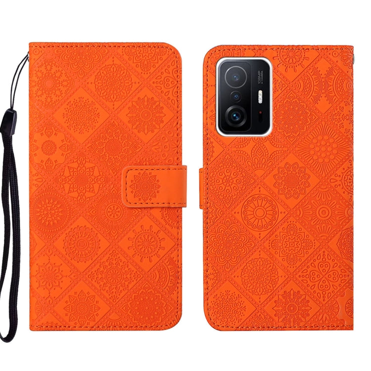 Custodia pelle goffrata stile etnico per Xiaomi Mi 11T