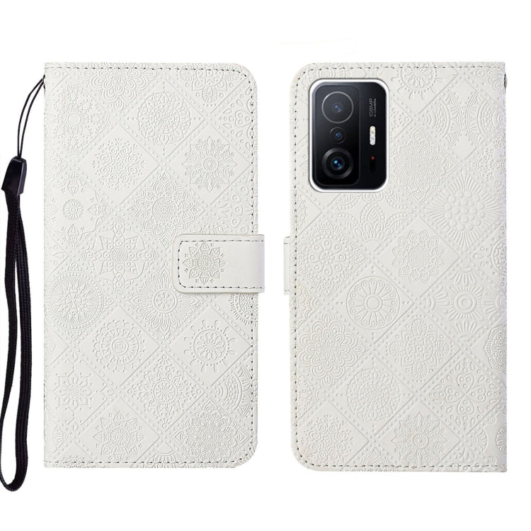 Custodia pelle goffrata stile etnico per Xiaomi Mi 11T