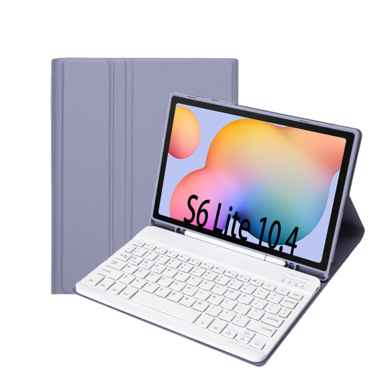 Custodia tastiera Bluetooth in pelle con slot penna per Samsung Galaxy Tab S6