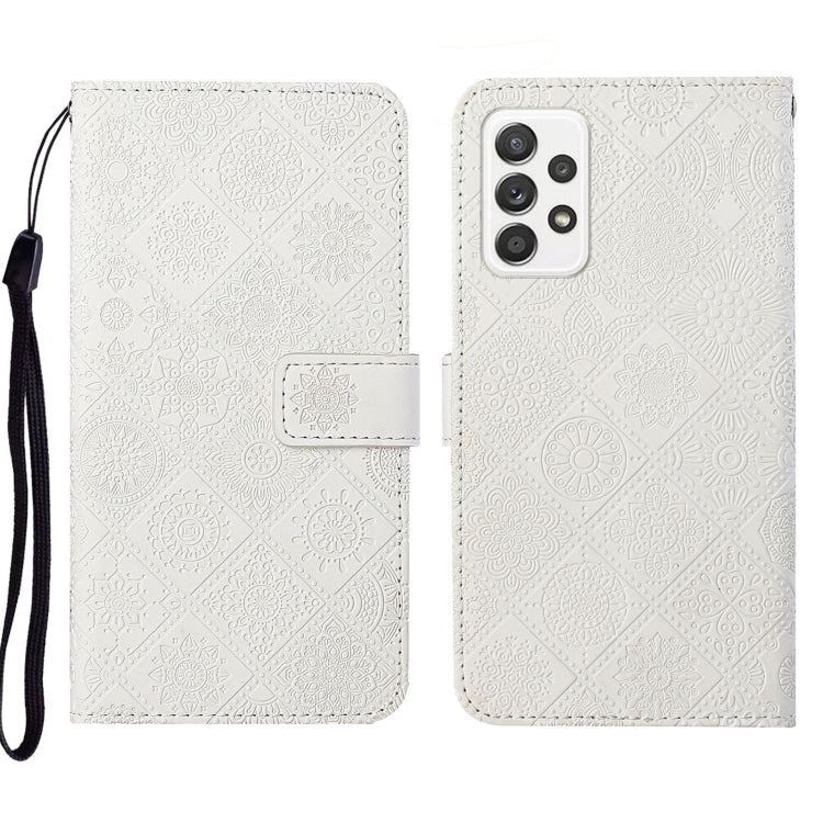 Custodia per cellulare in pelle con motivo goffrato stile etnico, For Samsung Galaxy A33 5G, For Samsung Galaxy A52, For Samsung Galaxy A53
